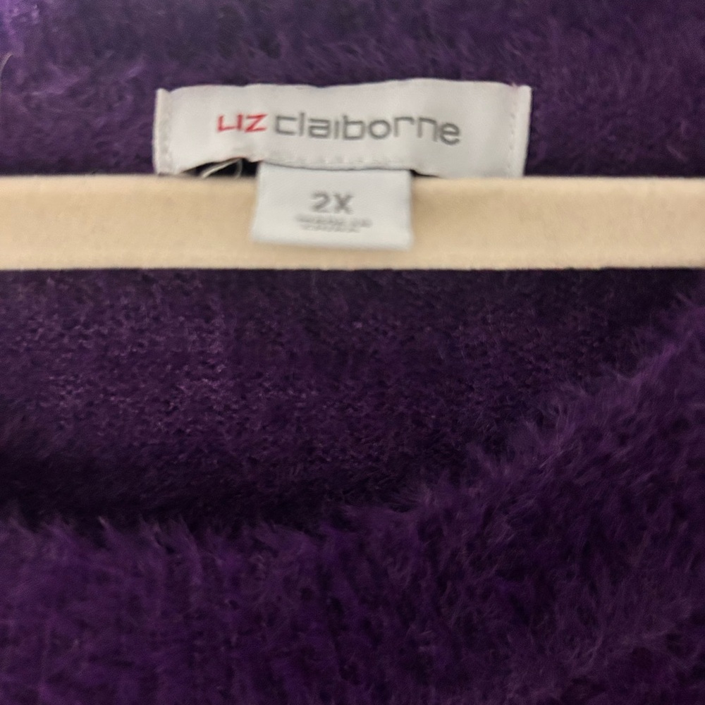 Liz Claiborne Women's Deep Purple Sweater - Picture 7 of 11